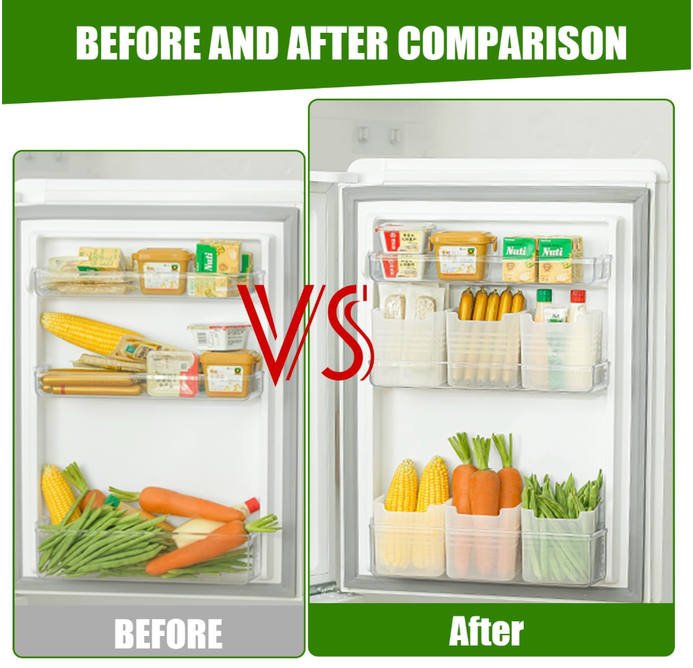 Refrigerator Side Door Organizer (Pack of 3)